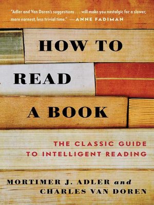 cover image of How to Read a Book